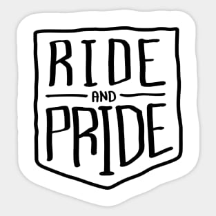 Ride With Pride Sticker